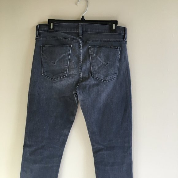 Hudson Jeans Nico Studded Super Skinny Midrise Jeans in Alloy Womens Size 29 - Picture 9 of 13